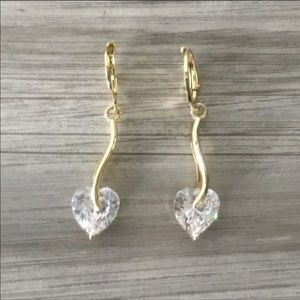 Gold Filled heart shaped earrings